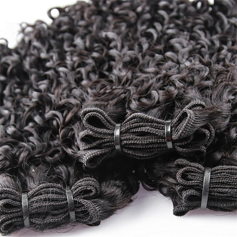 Hot beauty Funmi Small Kinky Curl Raw Human Hair Super Double Drawn Human Hair Pixie Curl