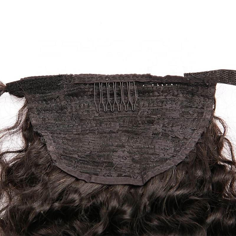 Hotbeauty Hair Virgin Human Brazilian Ponytail Hair Extensions Clip Hair