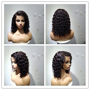 Wholesale Tangle Free Deep Curly Human Hair Brazilian Wigs Virgin Weave Human Hair