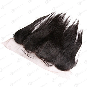 Hot Beauty Hair 10a Peruvian Hair Straight Virgin Hair Bundles With Frontal For Women