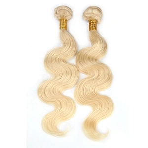 Wholesale Cuticle Aligned Hair Blonde Brazilian Hair Bundles 613 Virgin Hair Body Wave For Women