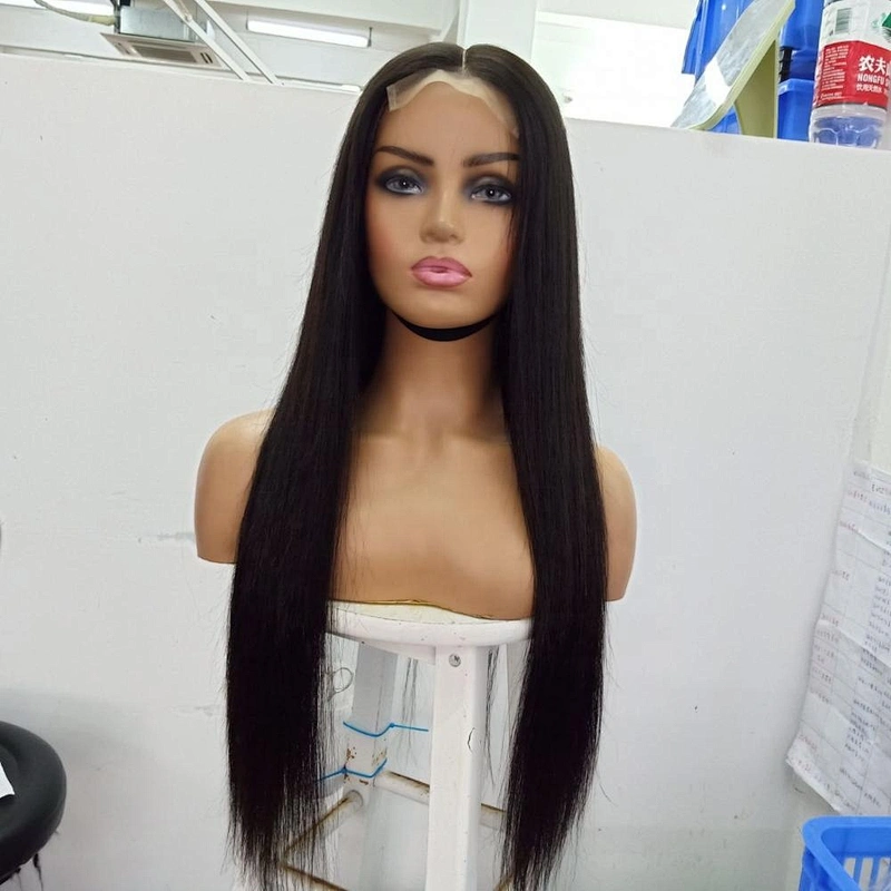 Virgin Vietnam Hair Bundles Silky Straight 22inch To 30inch Closure Wig Article Aligned Human Hair Wig With Top Closure