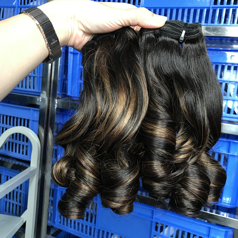 Wholesale Vietnam Funmi Hair Jenny Curl 100% Human Hair In Highlighted Bouncy Color Hair