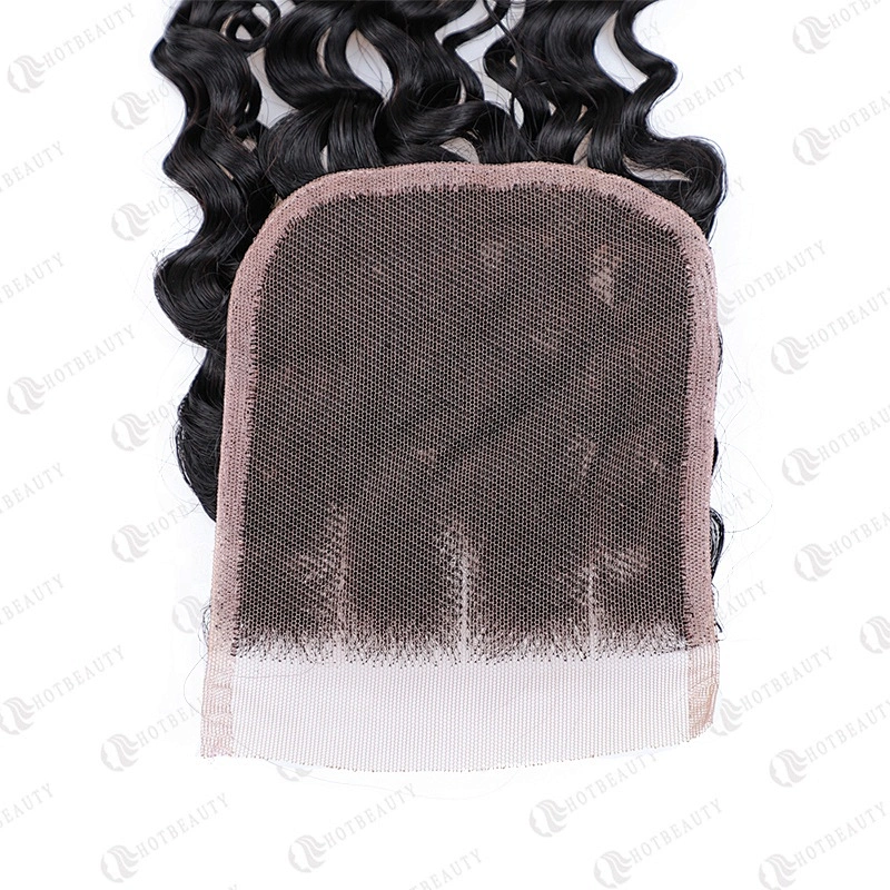100% Virgin Remy Hair Cuticle Aligned Hair Cheaper Brazilian Hair In China Lace Closure Natural Black Jerry Curl For Women