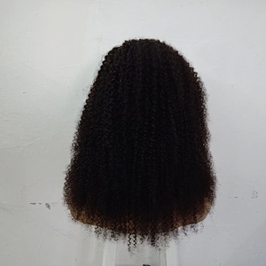 Wholesale Kinky Curly Hair Front Lace Wigs Virgin Peruvian 100% Human Hair Wig For Women