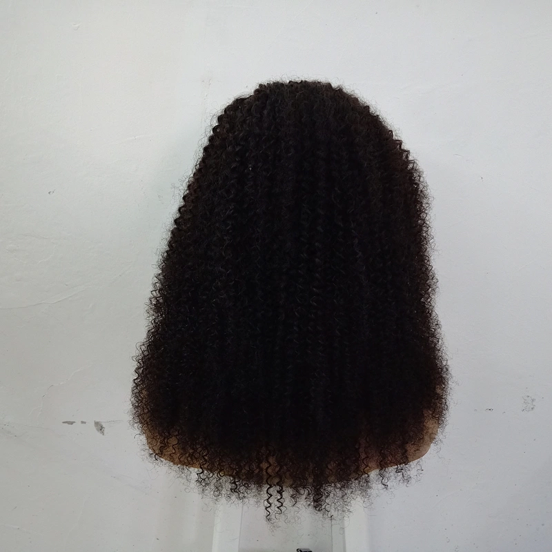 Wholesale Kinky Curly Hair Front Lace Wigs Virgin Peruvian 100% Human Hair Wig For Women