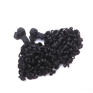 Hot Selling Wholesale Super Double Drawn Hair Extensions Nigeria Funmi Hair Curly Hair For Women
