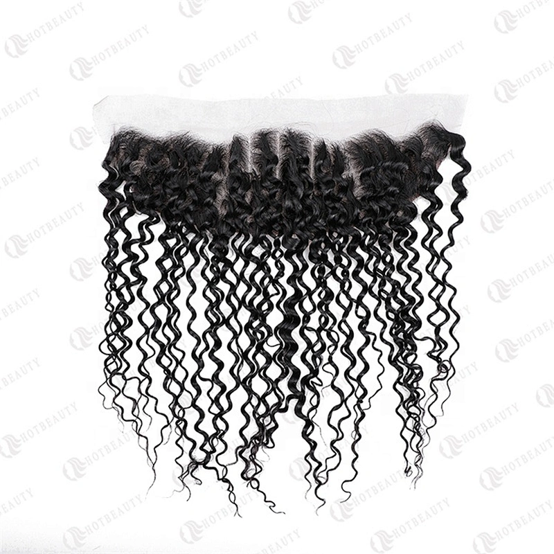 Hot Beauty Hair Virgin Cambodian Hair Deep Wave Frontal For Women