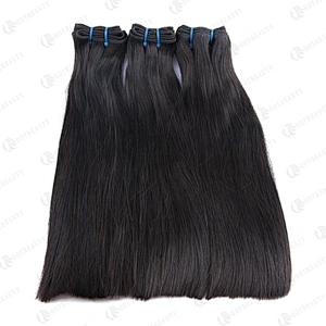 Wholesale High Quality Raw Double Drawn Virgin Human Hair Lace Closure Wig Silky Straight Virgin Hair In Natural Black For Women