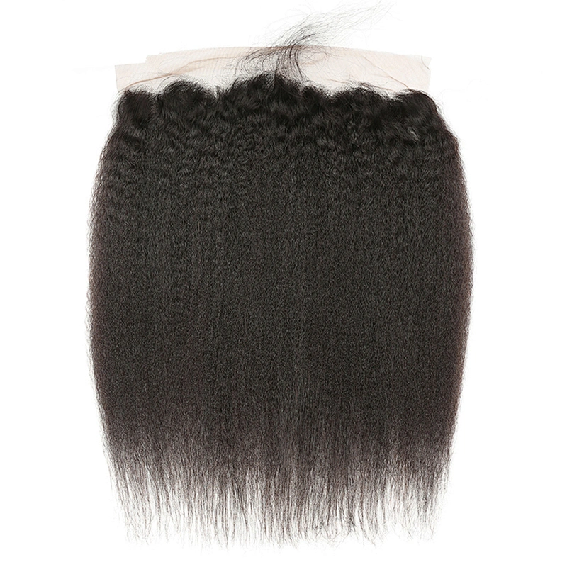 Hot Beauty Kinky Straight Swiss Lace Frontal 13x4 Ear To Ear Frontal Closure Hair