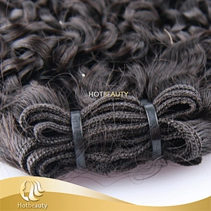 unprocessed Virgin Double Drawn Human hair Curly expension