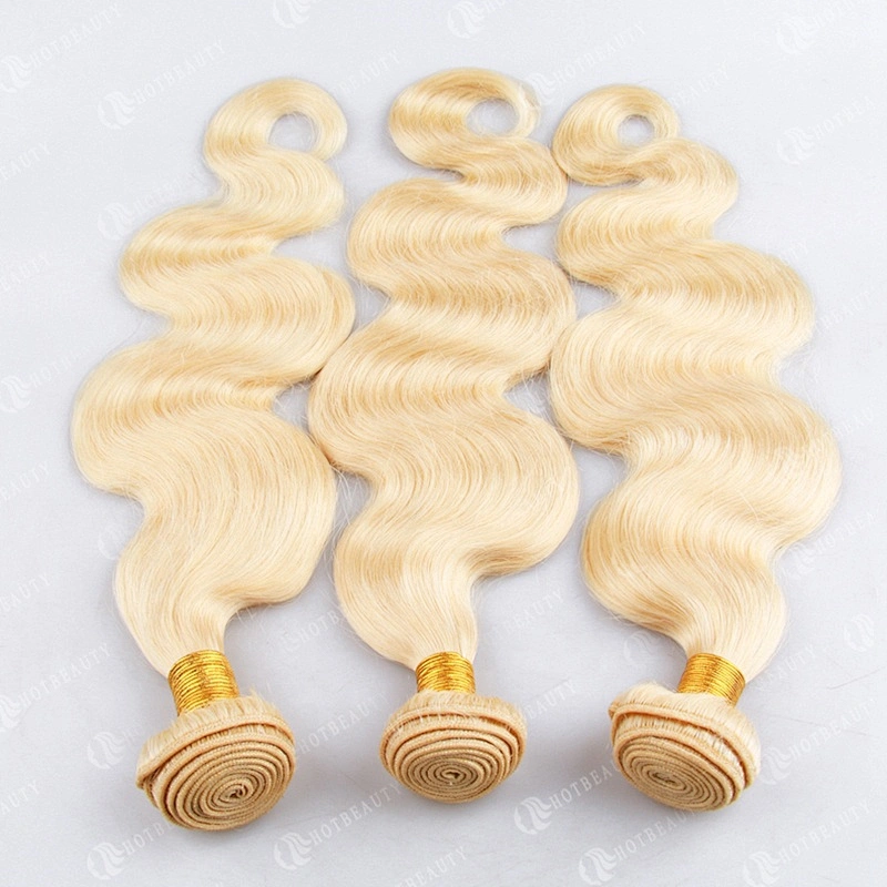 Wholesale 100% Human Hair Color 613# Blonde Russian Virgin Human Hair Toupee  Body Wave Hot Sale For Women