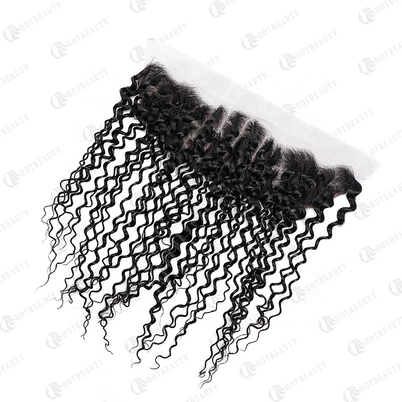 Wholesale 100% Virgin Remy Hair Cuticle Aligned Hair Raw Cambodian Hair Lace Frontal Natural Black Deep Wave For Women