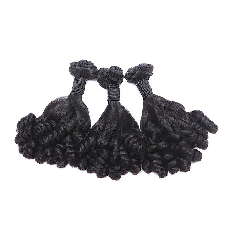 Funmi Hair Rose Curl Hair Wig Durable Virgin Hunmi Hair Bundles Pixie Curl Super Double Drawn Straight Magic Curl Available