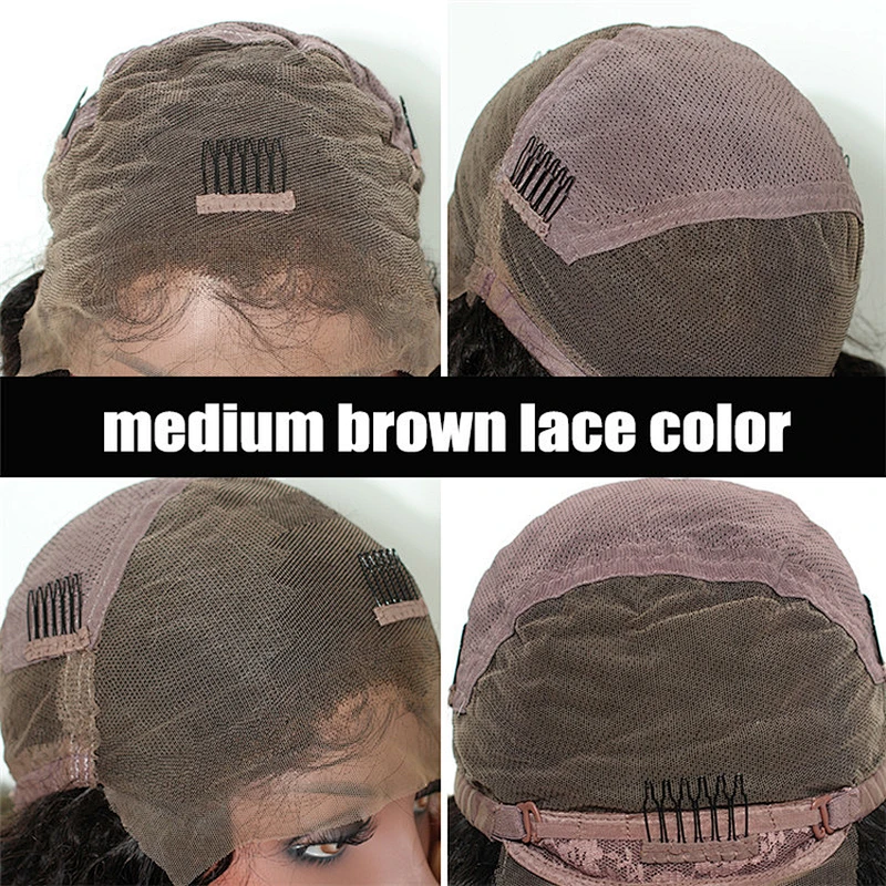 Hot Beauty Wholesale Natural Color Cuticle Aligned Unprocessed Brazilian Virgin Remy Human Hair Full Lace Wigs For Black Women