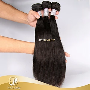 100% Real virgin Peruvian relaxed straight hair no tangle no shed hair weave