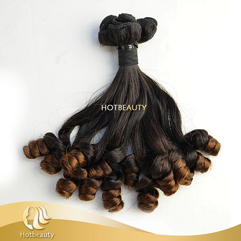 Hot Beauty double drawn 8A top grade funmi rose curl natural darling ombre hair