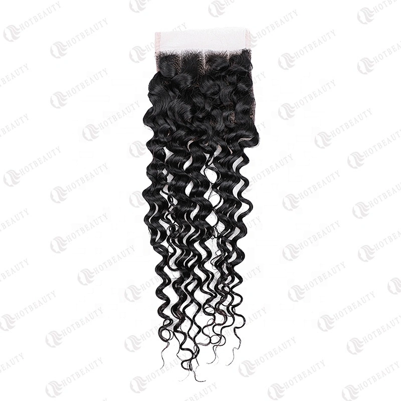 100% Virgin Remy Hair Cuticle Aligned Hair Cheaper Brazilian Hair In China Lace Closure Natural Black Jerry Curl For Women