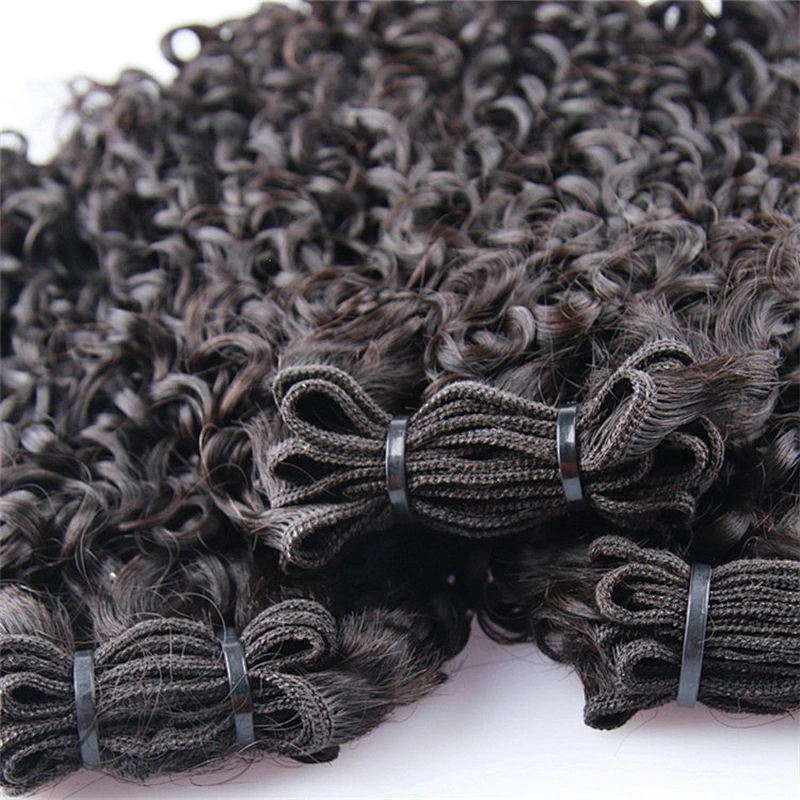 Wholesale Raw Highlight Brown Super Double Drawn Pixie Curl Brazilian Human Hair Bundles Extensions Virgin Cuticle Aligned Hair