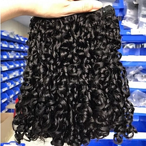100% Virgin Brazilian Pissy Curl Hair Super Double Drawn Hair