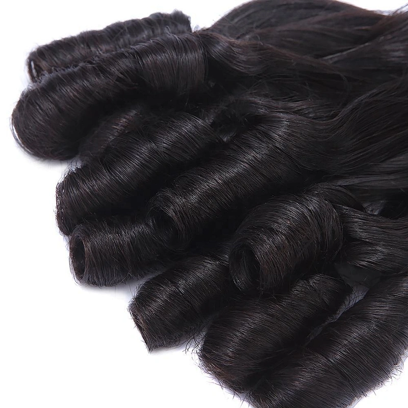 Aliexpress Hair Bundles 3-5year Guarantee Fumi Spiral Curl Dancing Double Drawn Loose Wavy Hair Bundles