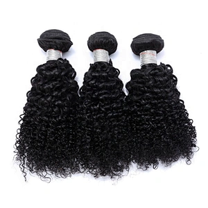 Unprocessed Cuticle Aligned  Extension Jerry Curl Peruvian Virgin Hiar Bundles