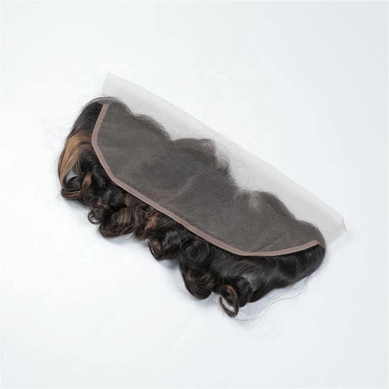 Funmi Hair Color Bouncy Curl 100% Indian Hair Jenny Curl Lace Frontal With Baby Hair