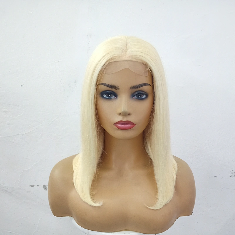 HBH Raw Russian Blonde Virgin Hair Wig With Top Closure  Glueless Transparent Full Lace Closure 613 Blonde Wig