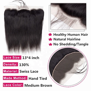 Hot Beauty Hair straight 13x4 Lace Frontal Virgin Cuticle Aligned Hair Frontals Bundles With Lace Frontals