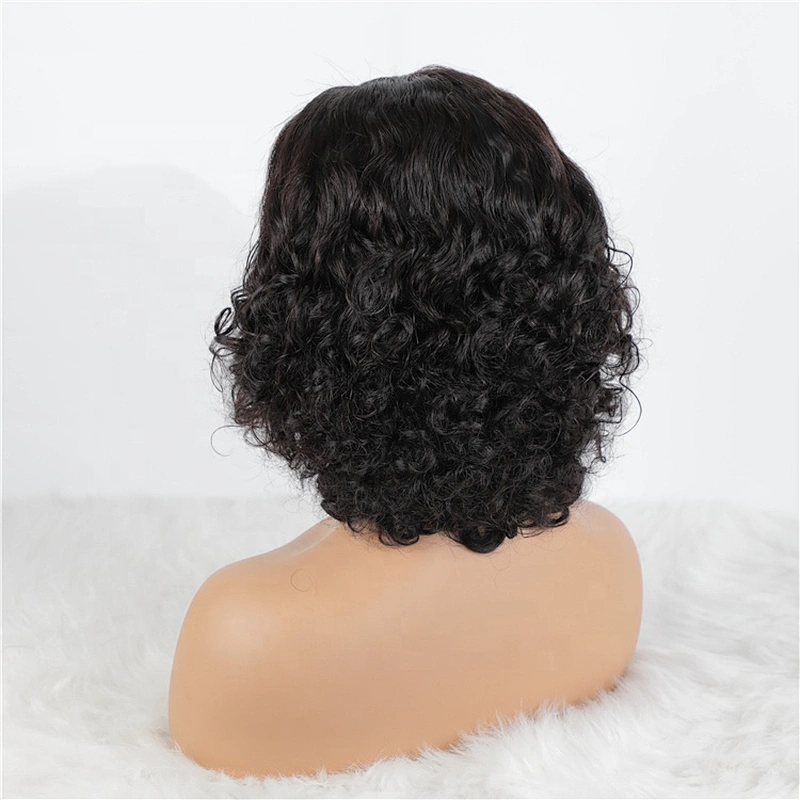 Hot Beauty Hair Wholesale Virgin Hair Bouncy Curl Lace Frontal Wig For Women