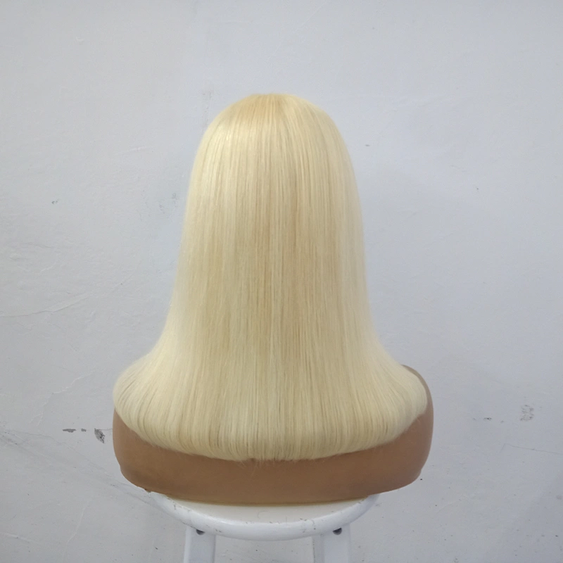 HBH Raw Russian Blonde Virgin Hair Wig With Top Closure  Glueless Transparent Full Lace Closure 613 Blonde Wig