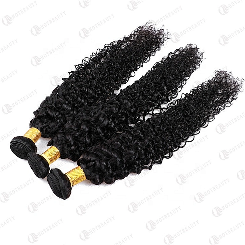 Hot Beauty Hair Wholesale Cambodian Hair Full Lace Wig Weave Bundle With Closure Jerry Curl Bundles  For Women