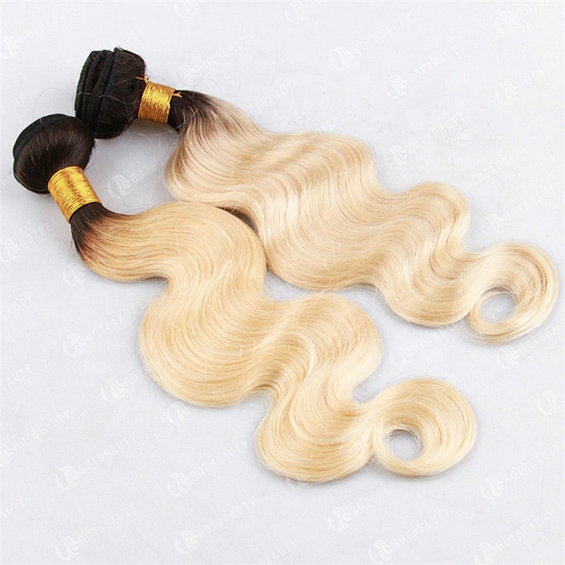 Hot Beauty Hair Wholesale Human Hair Extension Blonde Bundles Virgin Cuticle Aligned Hair For Women