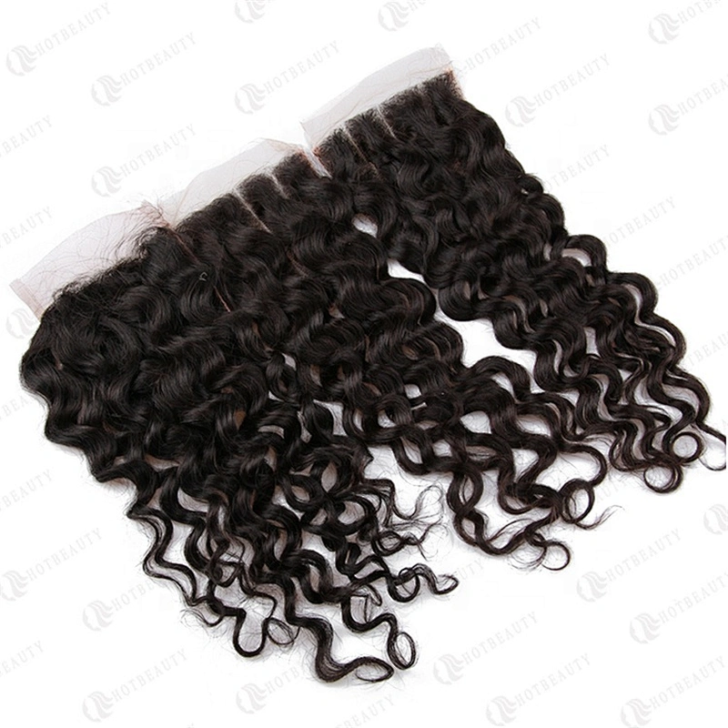 Hot Beauty Hair Wholesale Peruvian Hair Closures Hair Bundles Water Wave Human For Women