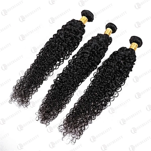 Hot Beauty Hair Wholesale Cambodian Hair Full Lace Wig Weave Bundle With Closure Jerry Curl Bundles  For Women