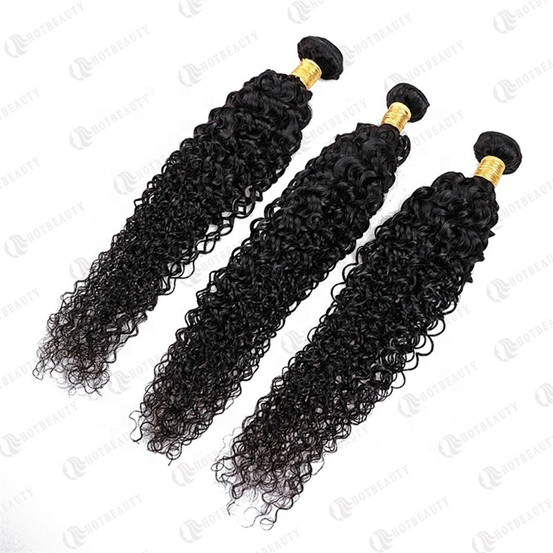 Hot Beauty Hair Wholesale Cambodian Hair Full Lace Wig Weave Bundle With Closure Jerry Curl Bundles  For Women