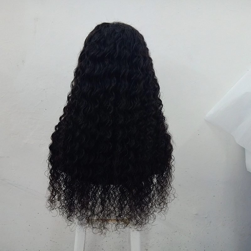 Wholesale Customized Human Hair Wig 10-30inches 10A Raw Brazilian Hair Deep Curly Frontal Lace Wig With Baby Hair