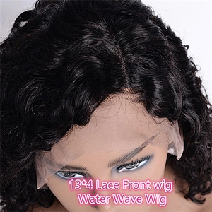 Hot Beauty Water Wave Pre Plucked With Baby Virgin Hair Wigs Human Hair Wigs Wholesale Virgin Hair Lace Wig