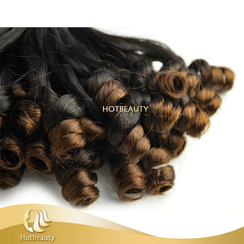 Hot Beauty double drawn 8A top grade funmi rose curl natural darling ombre hair