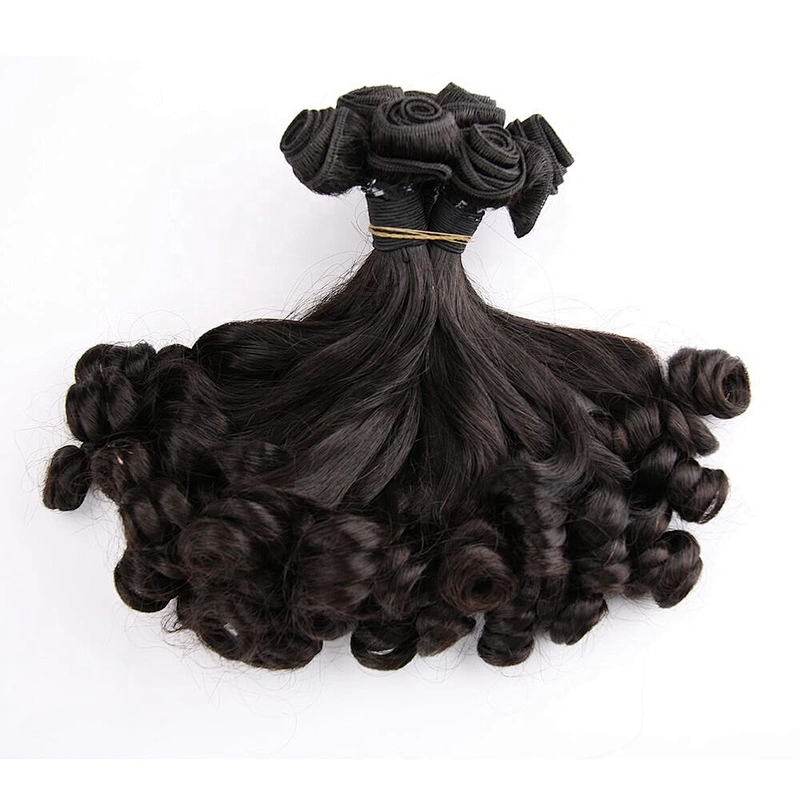 Hot beauty remy funmi curl hair double drawn hair baby hair