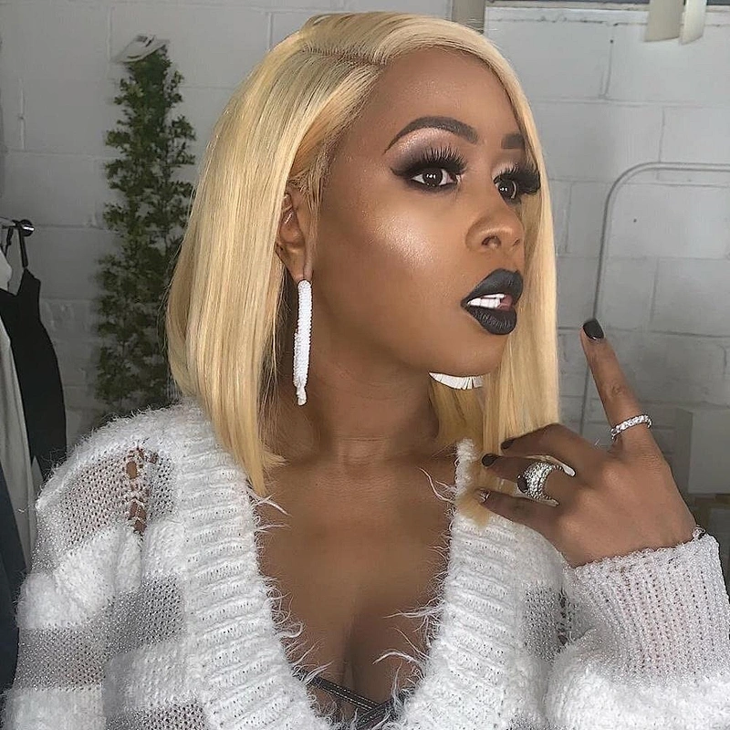 HBH Raw Russian Blonde Virgin Hair Wig With Top Closure  Glueless Transparent Full Lace Closure 613 Blonde Wig