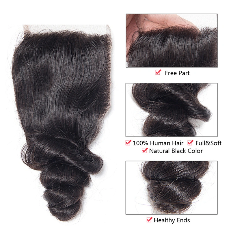 Hot Beauty Hair 4x4 Lace Ear to Ear Closure and Frontal Virgin Cuticle Aligned Hair Closures Human Hair