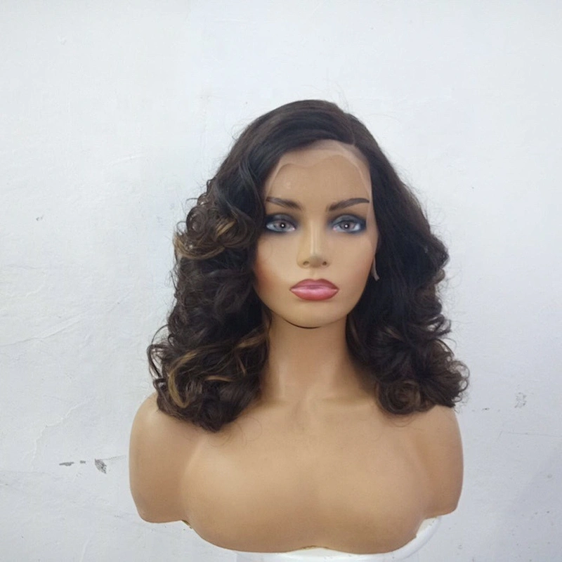 Fast Shipping 100% Virgin Human Hair Curly Lace Front Wig With Baby Hair Front Wigs For Women