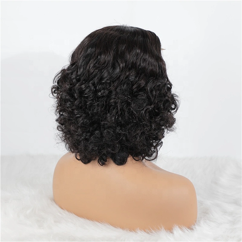 Hot Beauty Hair Wholesale Virgin Hair Bouncy Curl Lace Frontal Wig For Women