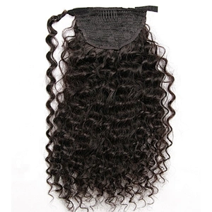 Hotbeauty Hair Virgin Human Brazilian Ponytail Hair Extensions Clip Hair