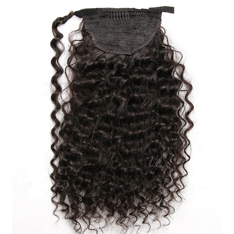 Hotbeauty Hair Virgin Human Brazilian Ponytail Hair Extensions Clip Hair