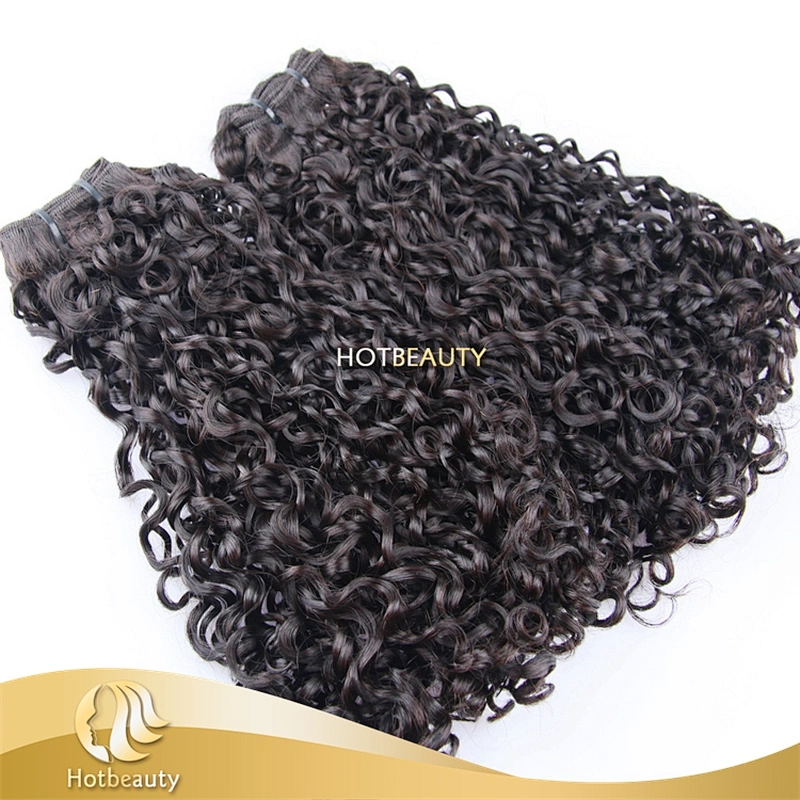 unprocessed Virgin Double Drawn Human hair Curly expension