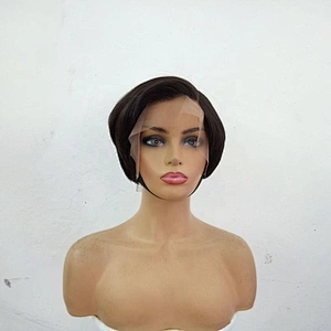 Frontal Pixie Wig Short Cut Style Cuticle Aligned Hair Lace Front Wig Silky Straight Wholesale Price