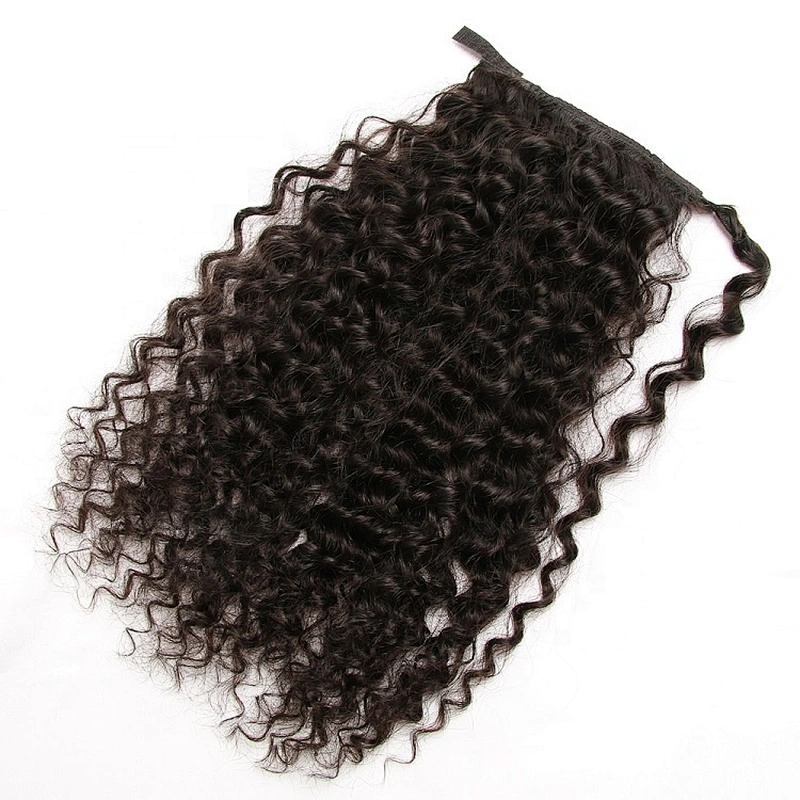 Hotbeauty Hair Virgin Human Brazilian Ponytail Hair Extensions Clip Hair