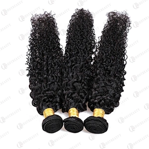Hot Beauty Hair Wholesale Cambodian Hair Full Lace Wig Weave Bundle With Closure Jerry Curl Bundles  For Women